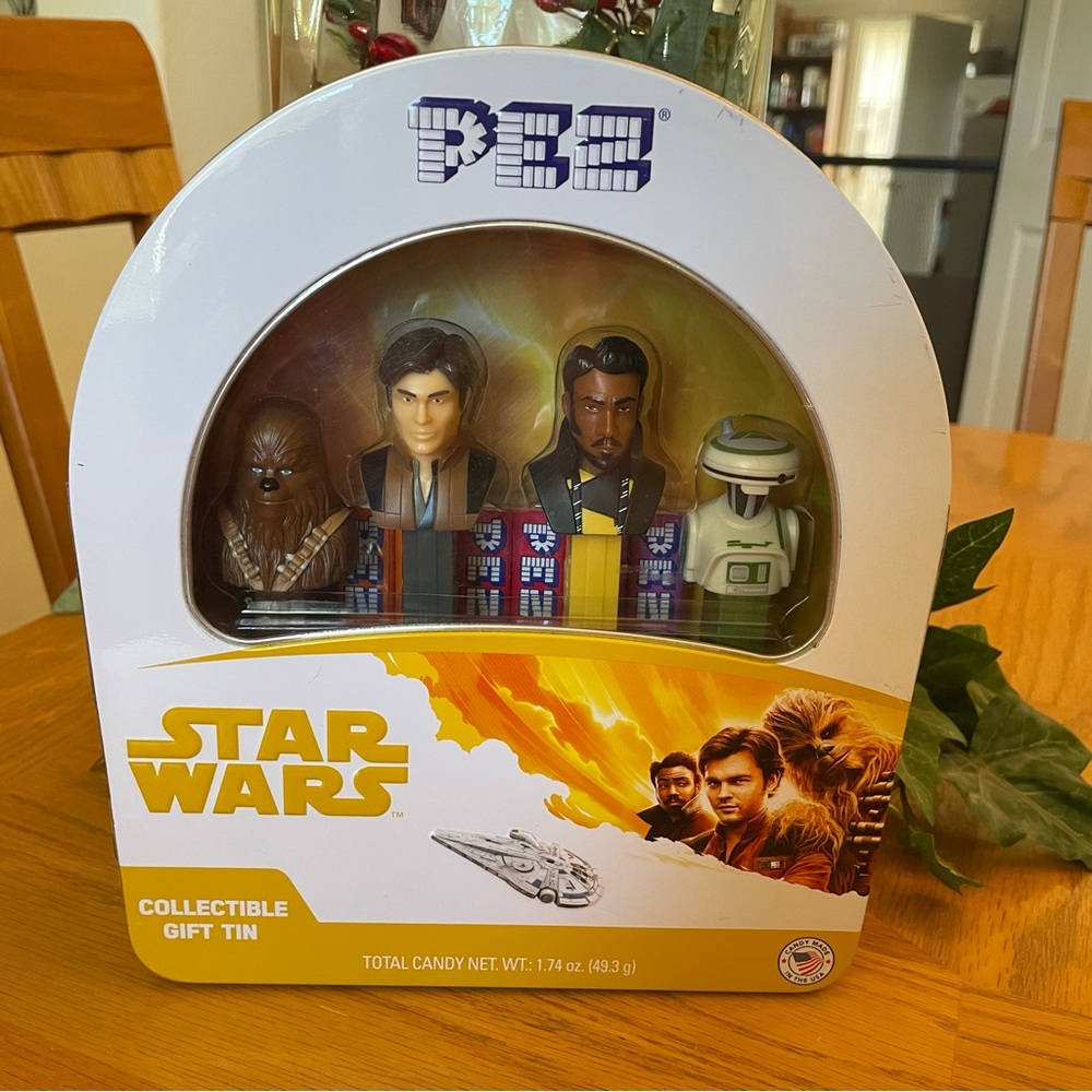 Star Wars PEZ Lando, L3-37, Solo & Chewbacca Collectable Tin Set